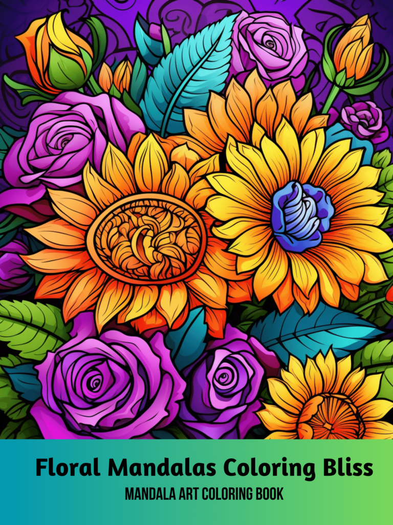 Floral Mandalas Coloring Bliss