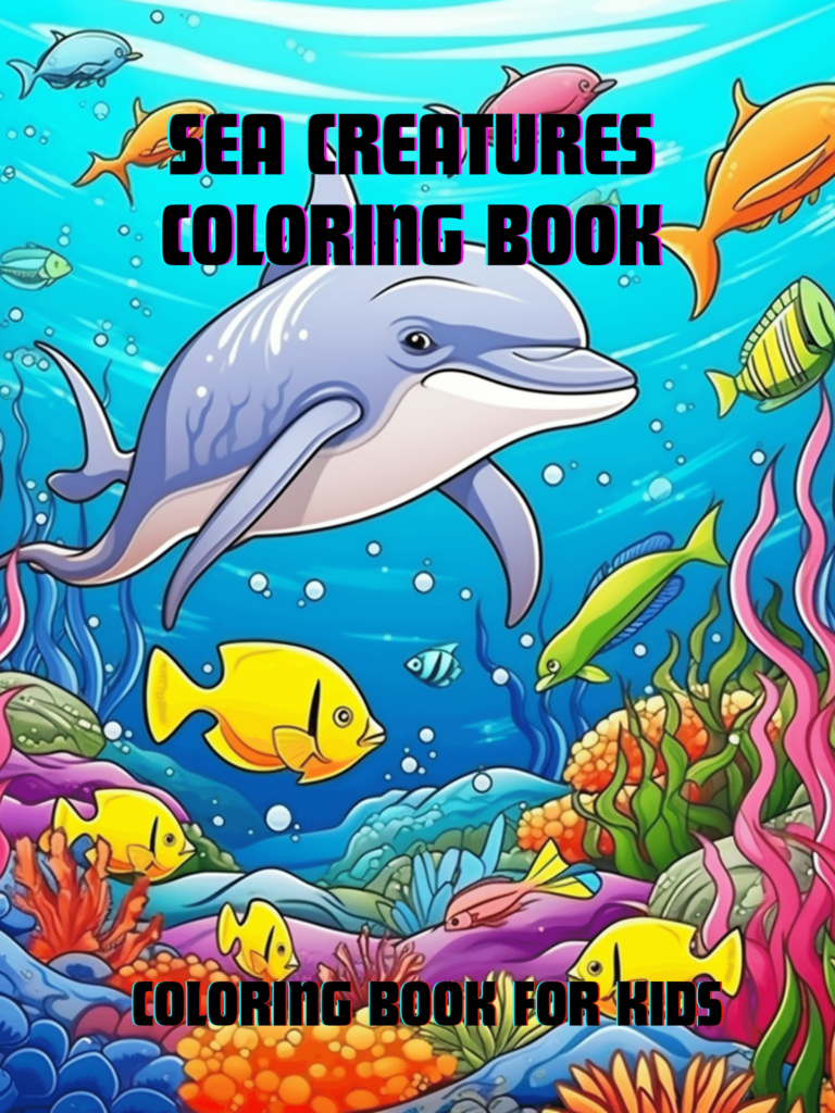 Sea Creatures Coloring Book