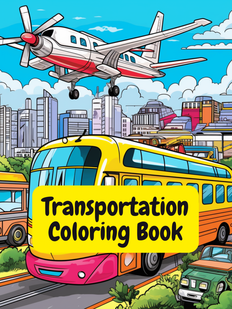 Transportation Coloring Book