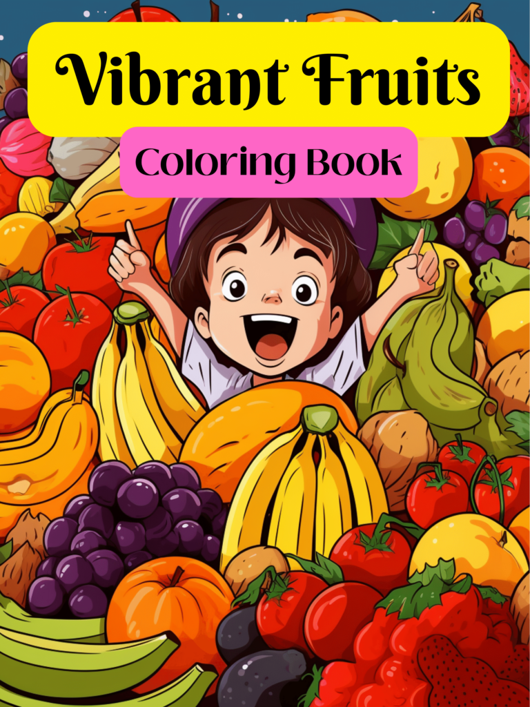 Vibrant Fruits Coloring Book