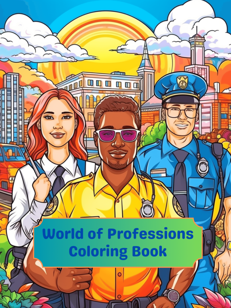 World of Professions Coloring Book