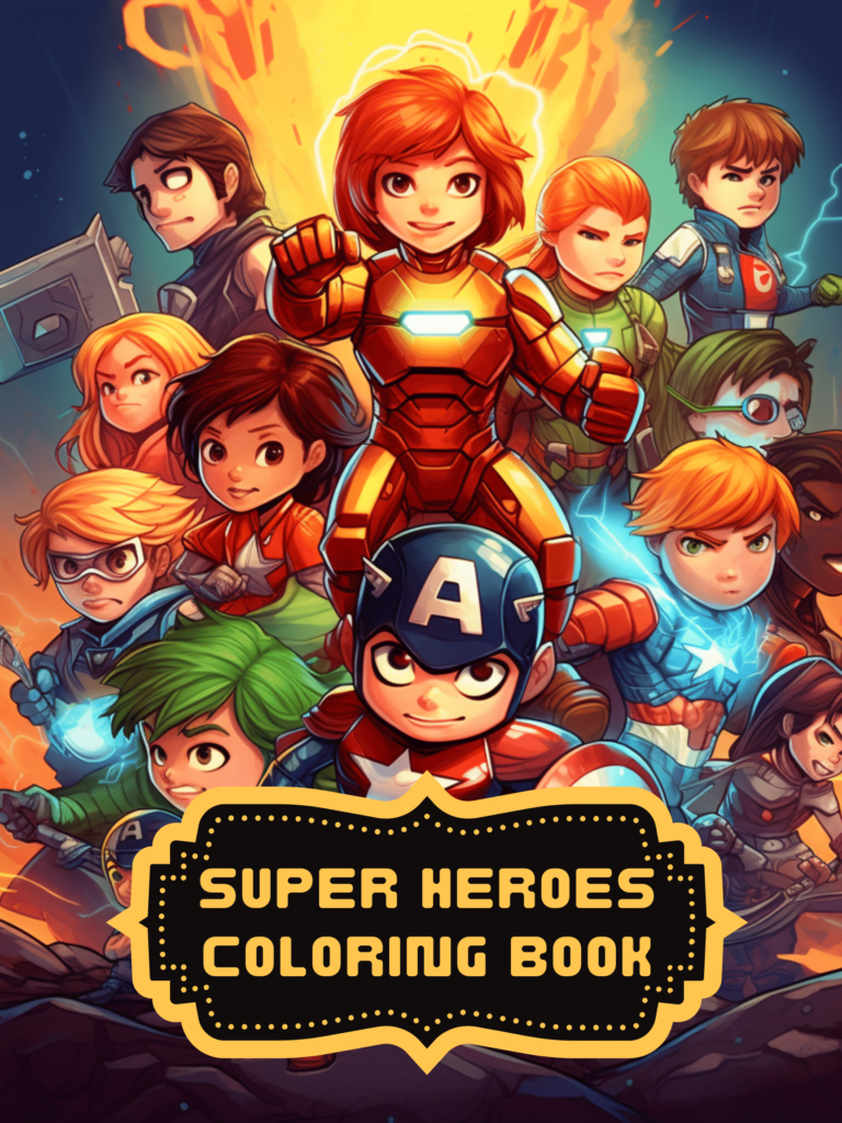 Super Hero Coloring Book